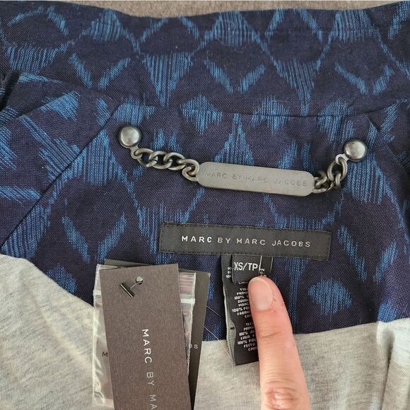 NEW!! NWT Marc By Marc Jacobs Indigo Multi Jacket - Picture 7 of 8